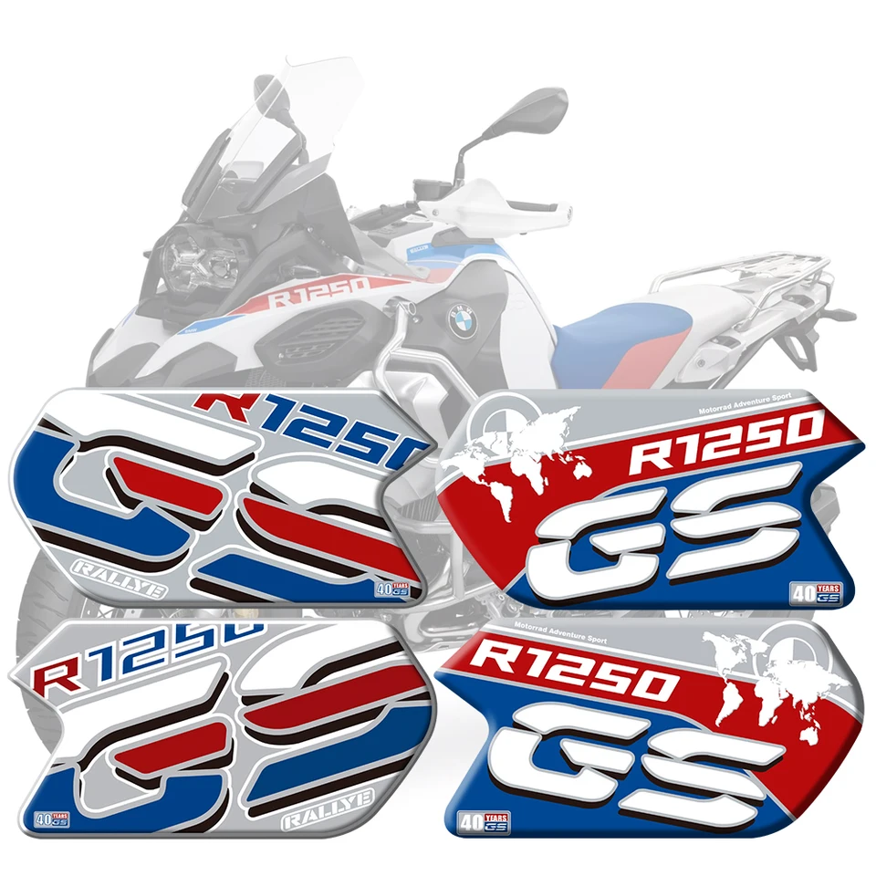 Pre BMW R 1250 GS Adv R1250GS GS Adventure Motorcycle Side palivová nádrž 3D gél 3D gél protišmyková nálepka bočná podložka 2019-2022 2021 2020