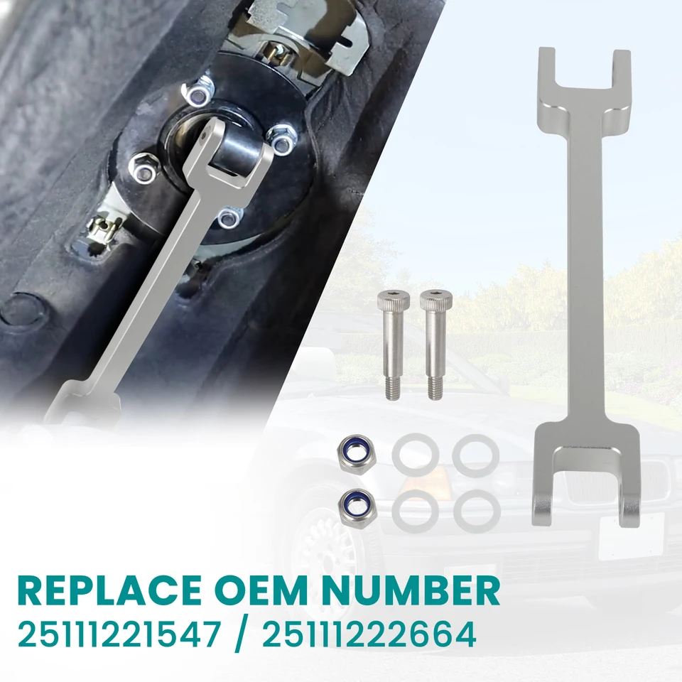 Pre BMW všetky pred rokom 1994 E36 320I 323I 325I 325IS 1992-1995 325i Shift Selector Lever Hliníková zliatina striebra/čierna
