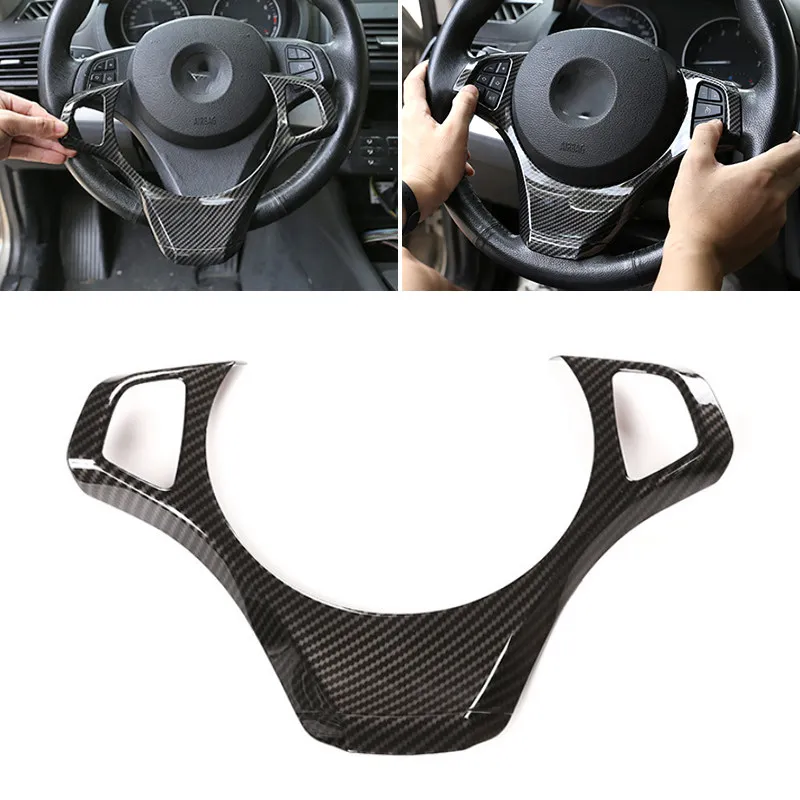 Pre BMW X3 E83 2006 2007 2008 2009 ABS uhlíkový textúra Styling Interiérový volant Ráme