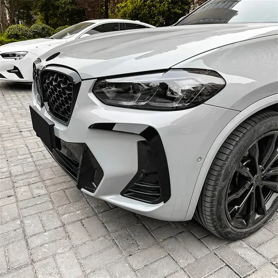 Pre BMW X3 G01 X4 G02 LCI Front Bumper Lip Fog Lamp Grille Tres Cover Cover Air Vist 20I 20D 30I 30D M40I M40D IX3 2021-2023