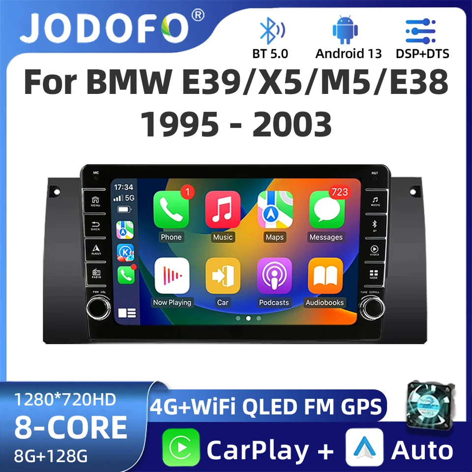 Pre BMW X5 M5 E39 E53 1995-2006 Android 13 Aut Radio Multimedia Video Player Navigation GPS 4G CarPlay 2 DIN Č. 2Din hlava jednotky