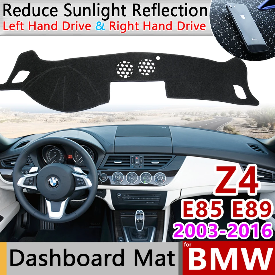 pre BMW Z4 E85 E89 2003 ~ 2016 Proti-Slip Mat Dashboard Cover Pad Sunshade Dashmat Koberec chráni príslušenstvo 2006 2008 2009 2010