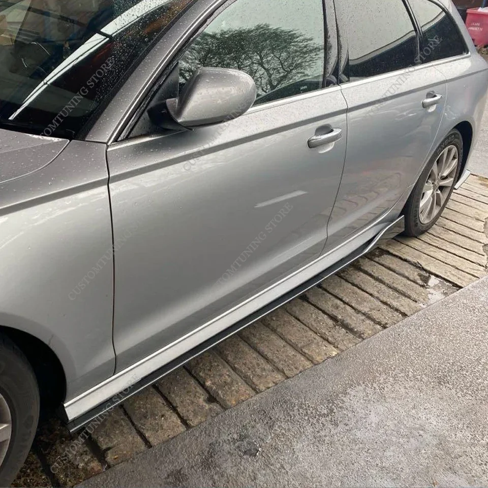 Pre bočné sukne Audi A6 S6 RS6 C7 predlžovacie panely Panely na bočné splitters A6 4G TFSI TDI FSI Sedan/Avant 2011-2018 BodyKits