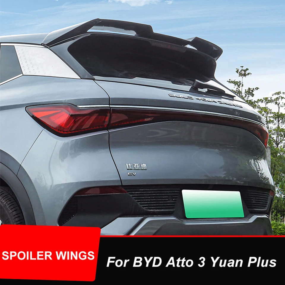 Pre BYD Atto 3 EV Yuan Plus zadné strechy Truck veko kačacie auto Splitter Ab Black Carbon Exterior ladenie príslušenstva