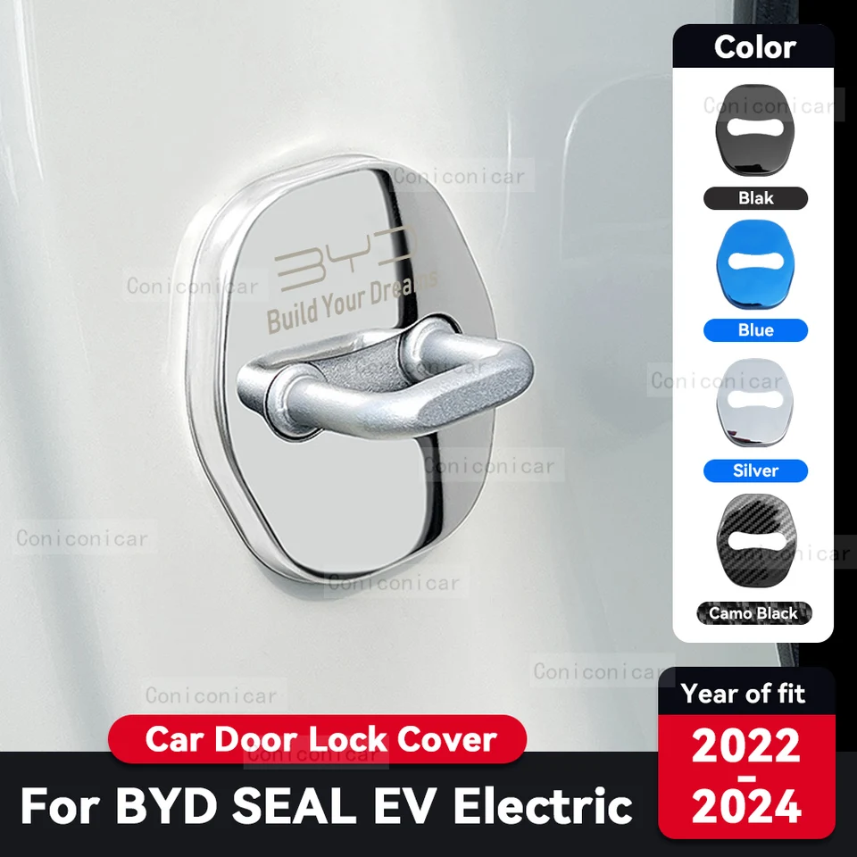 Pre BYD SEAL EV Electric 2022-2024 Ochrana pred dverami automobilu proti hrdze z nehrdzavejúcej ocele Auto interiérové ​​dekorácie príslušenstvo