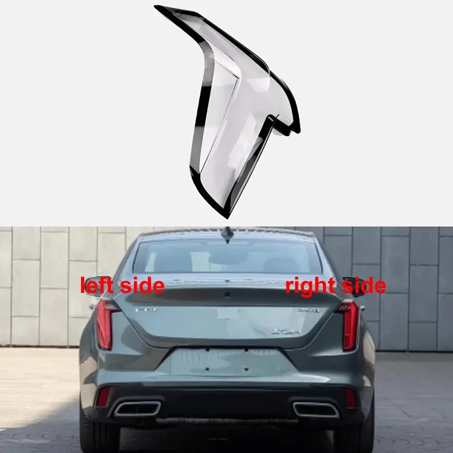 Pre Cadillac CT4 2018-2022 Príslušenstvo automobilu Zadný zadný zadný zadný kryt Tail lampa kryt brzdových svetiel Maska Vymeňte originálnu lampa