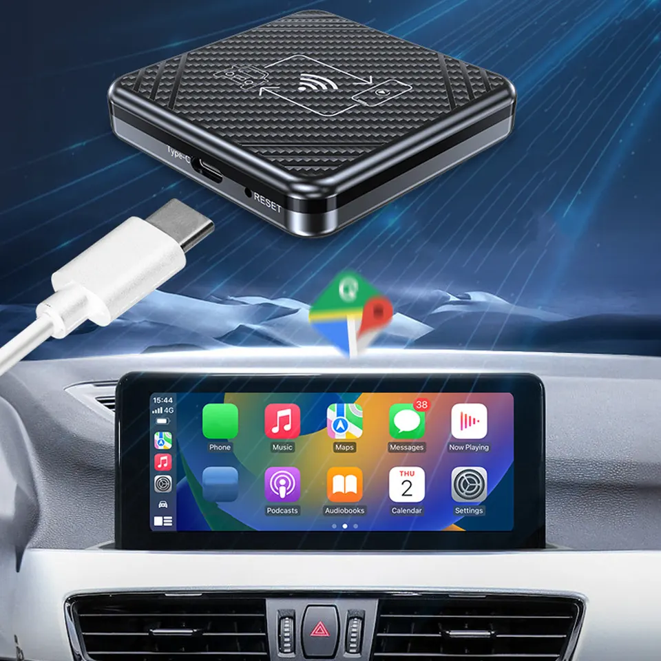 Pre CarPlay Box zapojený do bezdrôtovej zástrčky a prehrávania WiFi Bluetooth 5.0 pre Android Auto Wireless Adapter pre iOS9 a vyššie