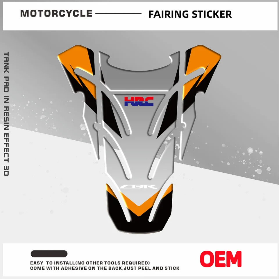 Pre CBR CBR600RR CBR1000RR Repsol CBR900 CBR929 CBR954 CBR250 Motocykel Chrome CBR HRC nálepka palivová nádrž na kryt kryt