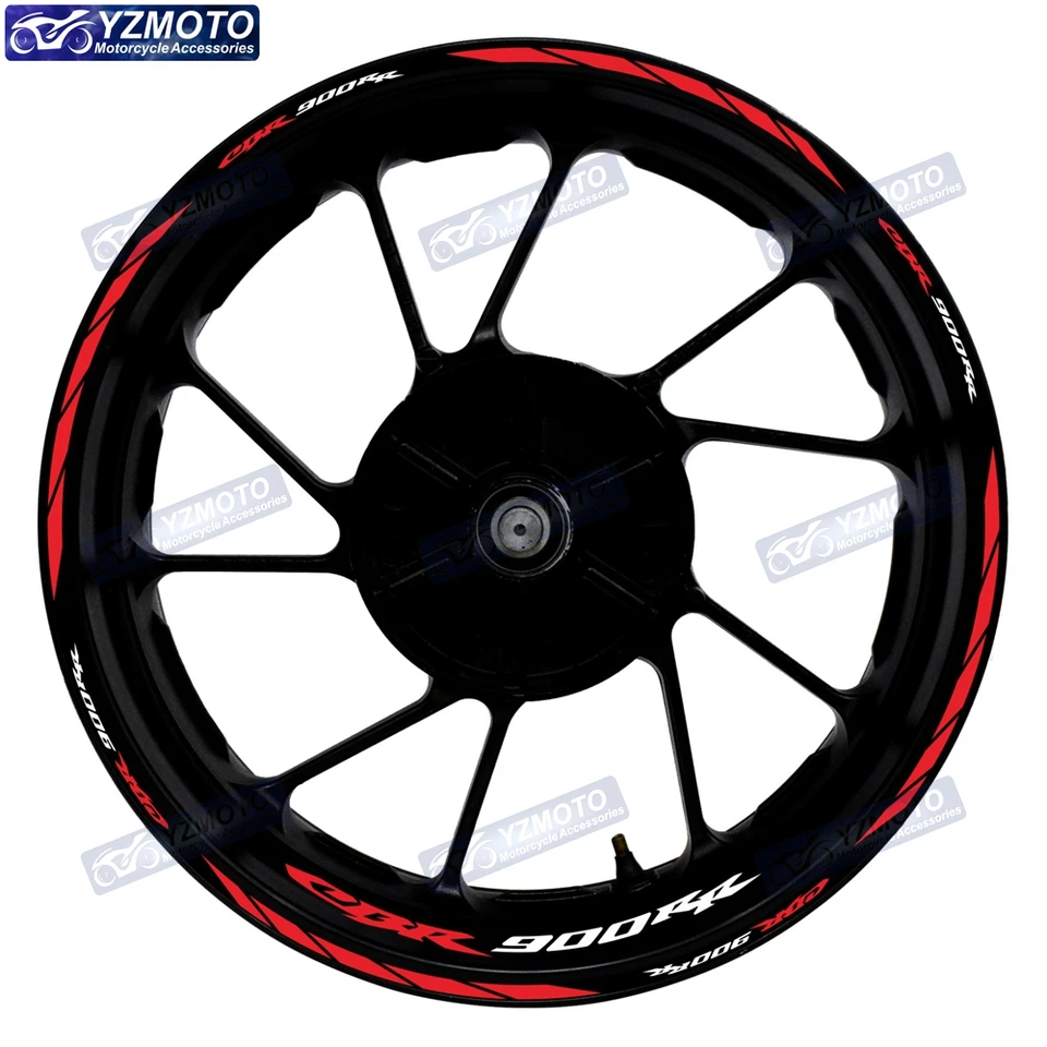 Pre CBR900RR CBR 900RR Motorcycle Racing 17 palcových predných a zadných logových kolesových nábojov nálepka Dlážne vodotesné reflexné ráfiky