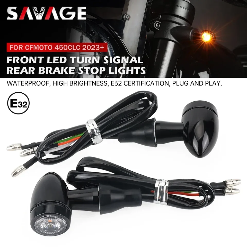 Pre CFMoto 450CLC Motocykel Zadný signál LED signál LED indikátor zadnej brzdy Stop E32 pre CF-Moto 450 CLC 2023 2024