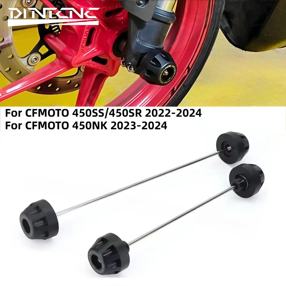 Pre CFMoto 450SR 450SS 450nk 2024 predná zadná nápravy proti kolieseniu posúvača chránič motocyklového kolesa chránia príslušenstvo POM POM POM