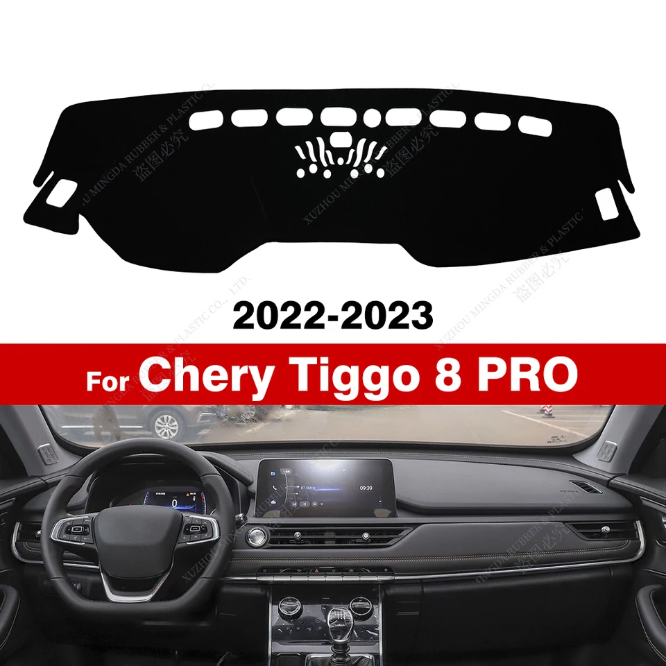 Pre Chery Tiggo 8 Pro 2022 2023 Kryt Dashboard Cover Dash Mat Sun Shade Anti-UV Carpets