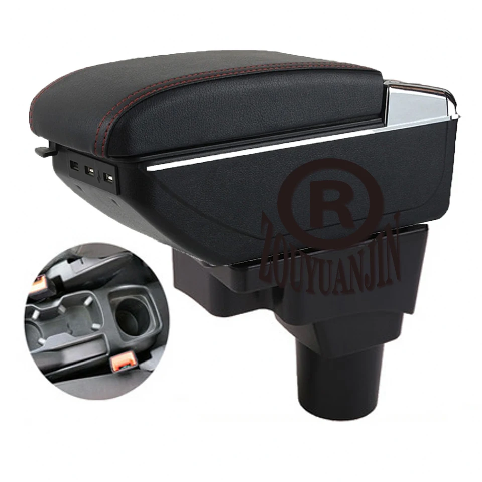 Pre Chevrolet Aveo Sonic Lova T250 T255 T300 Lirky na lakťové rameno lakťové lakťové úložisko Central Central Store s pohárom USB USB