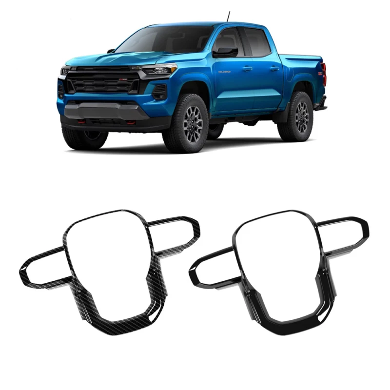 Pre Chevrolet Colorado 2023 2024 ABS uhlíkové vlákno volant na tlačidlo Kryt Tink smer