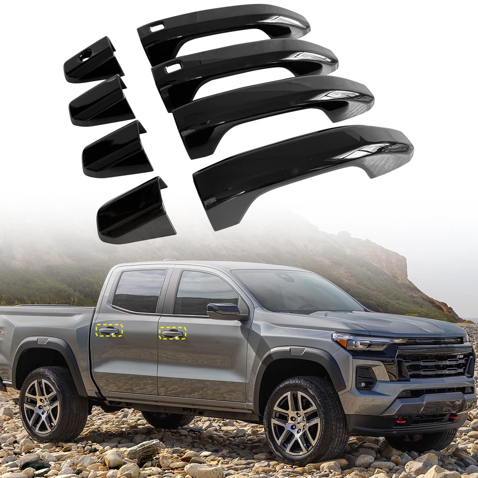 Pre Chevrolet Colorado 2023 2024 Auto príslušenstva ABS bočné dvere kľučky misky Tink 8ks