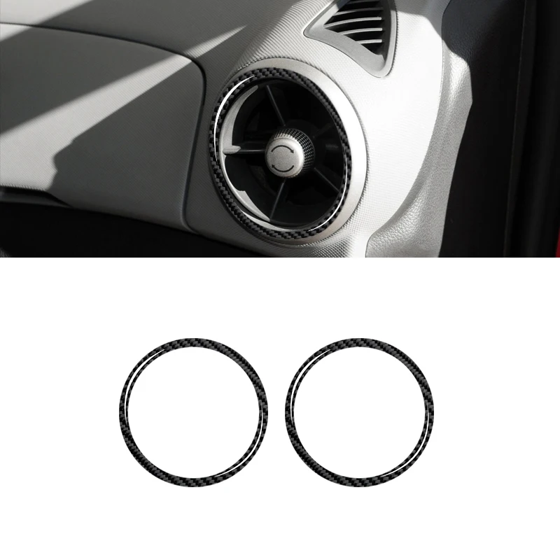 Pre Chevrolet Sonic 2012 2013 2014 2015 2016 Uhlíkové vlákno / PVC CAR Interior Air Vzdnitový kruh Soft Tink Trim Decoration Cover Cover