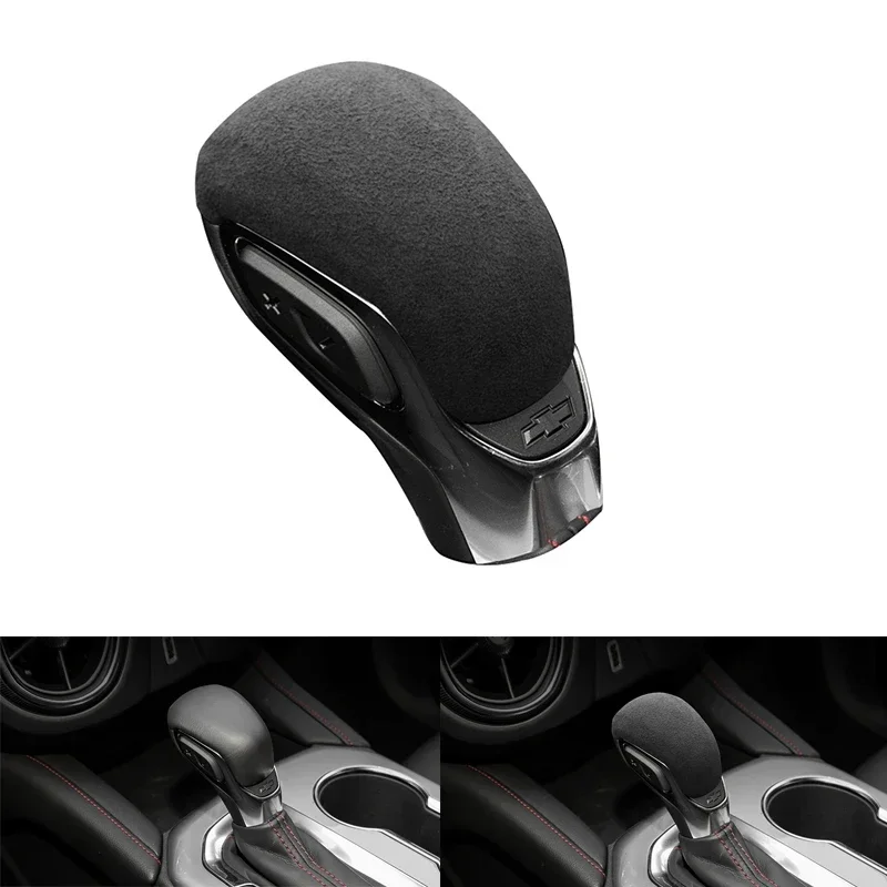 Pre Chevrolet Trailblazer Equinox Malibu XL 2020 2021 2022 Black Suede Interiors Gear Lever Shib Shift Cover Cover