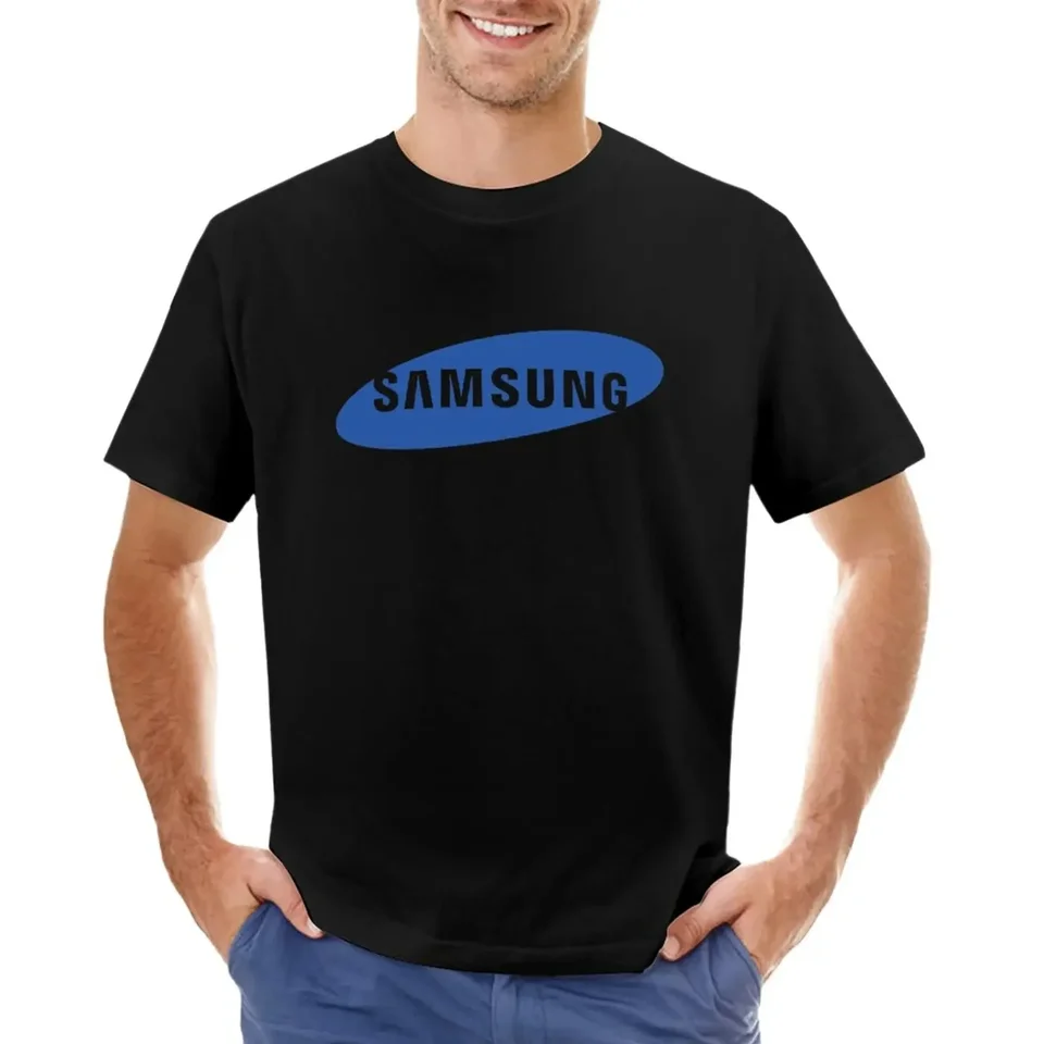 Pre chlapcov muž samsung logo tričko Harajuku Muži oblečenie letný móda Nový príchod bavlník s krátkym rukávom Krok 2024
