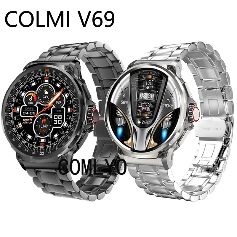 Pre Colmi V69 popruh z nehrdzavejúcej ocele kovové pásy Men Luxusné 24 mm