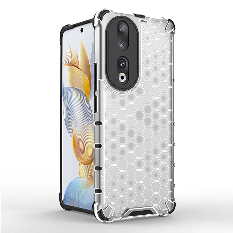 Pre cti 90 5G puzdro na česť 90 kryt 6,7 palca Shockproof Honeycomb HardCy Ochrana nárazník pre Honor 90 5G Fundas