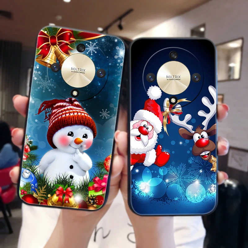 Pre cti Magic6 Lite 5G puzdro Soft Silikone Vianočné puzdrá na česť Magic 5 6 Pro Magic5 Lite 5G Cover Magic6Lite 6Lite