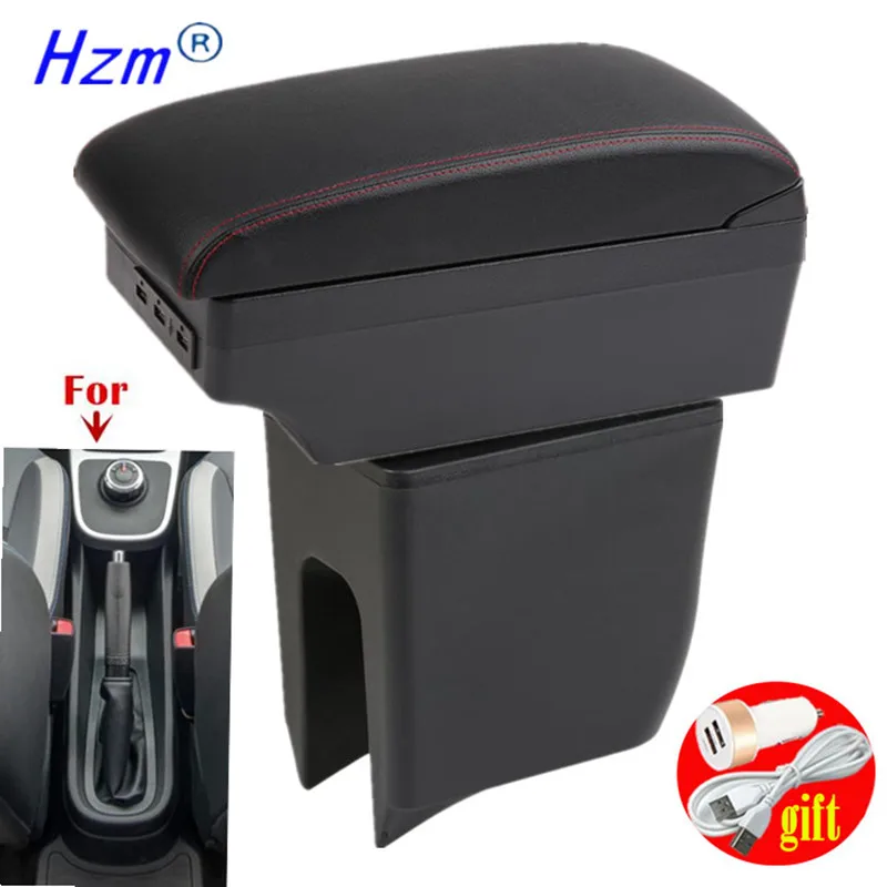 Pre Dacia Spring Lirl Liršky pre Renault K-ze Car lakťová lakťová lakťová skrinka Center Storage Box Internal Entofit USB nabíjanie automobilových príslušenstiev