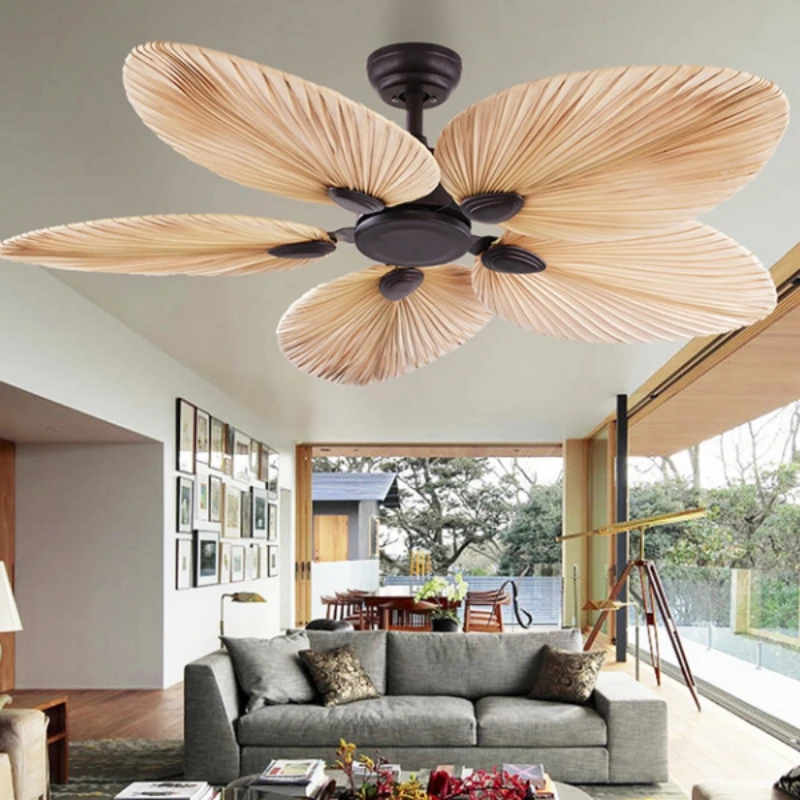 Pre dekoráciu módneho dizajnu Žiadna lampa 52 palca strop s diaľkovým ovládaním ventilátor 6-gear