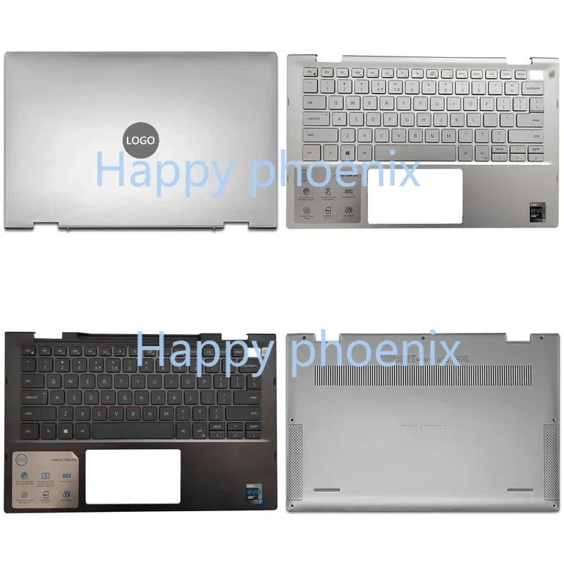 Pre Dell Inspiron 13 7000 7306 2-v-1 NAPOŽITÝ zadný kryt LCD predný rám predného rámu Upper Palmrest Spodný základný puzdro Klávesnica Hinges Puzdro