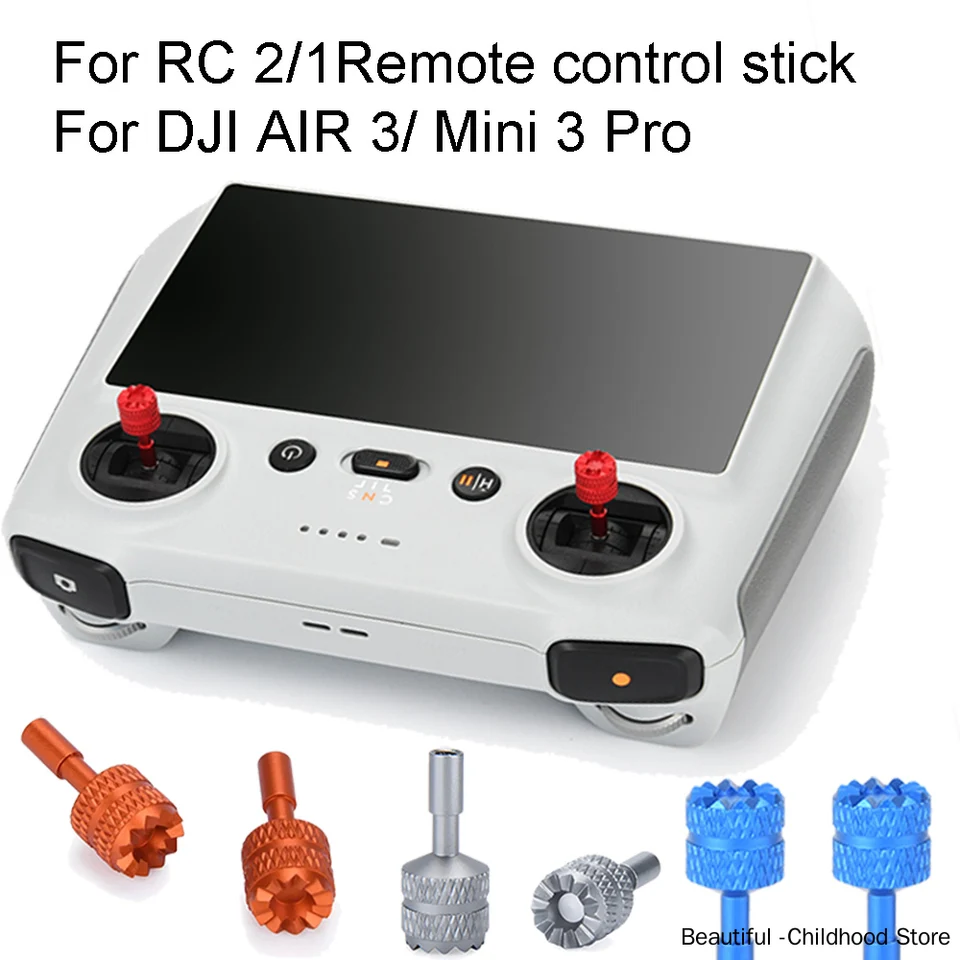 Pre DJi Air 3 Tummstick Mini 4 Pro RC diaľkové ovládanie s diaľkovou tyčinkou hliníkovej obrazovky pre DJI Mini 3 RC 2 Diaľkové ovládacie prvky