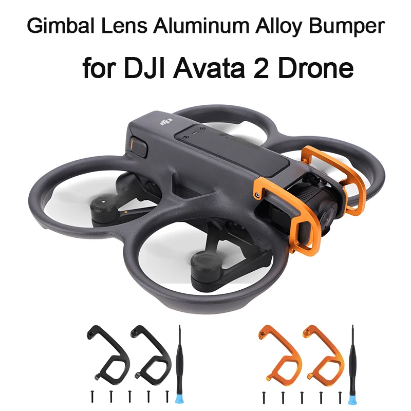 pre DJI Avata 2 Dron Hliník zliatiny Bumper Bar proti kockovaniu Gimbal Objektív ochranár