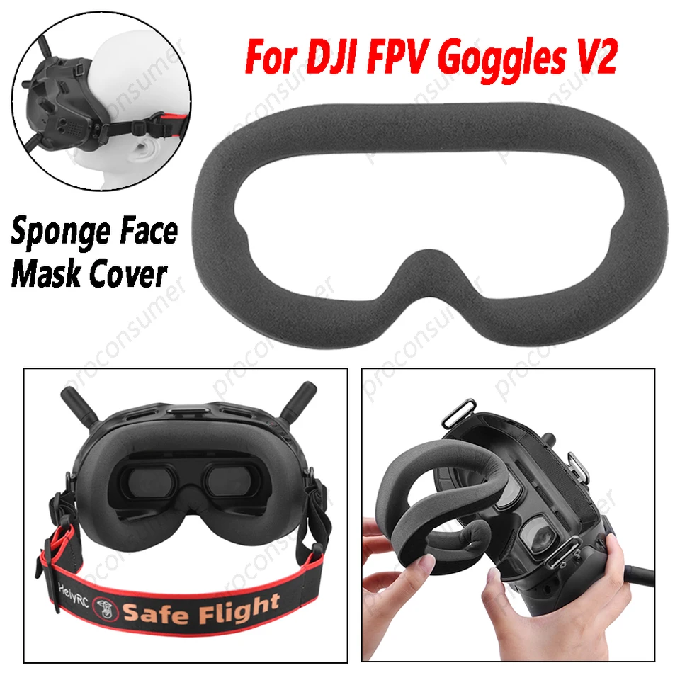 Pre DJI FPV Goggles V2 Špongová penová podložka pre okuliare DJI FPV V2 zabraňuje výmennej súpra