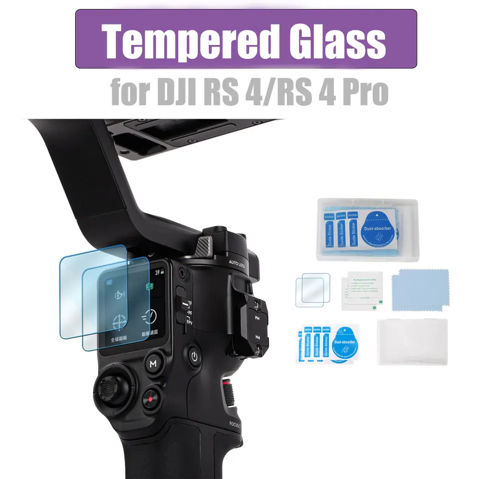 Pre DJi Rs 4 RS4 Pro Chránič obrazovky Temperované sklo Anti-Scratch RS4PRO Film Cover Chrániče fotoaparátu