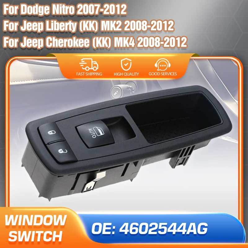 Pre Dodge Nitro 2007-2012 Jeep Liberty KK MK2 Jeep Cherokee KK MK4 2008-2012 Spínač ovládacieho okna elektrického energie 4602544AG