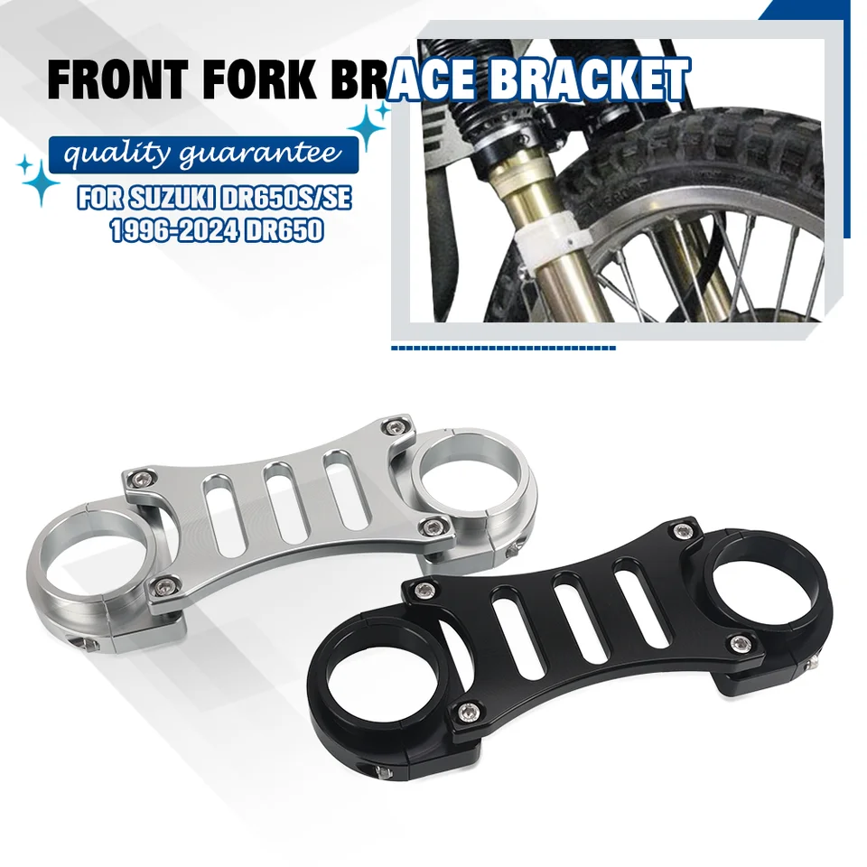 Pre DR650SE 1996-2024 DR650S 2015-2024 Motocyklové príslušenstvo Hliníková predná vidlica Brace Stabilizer Bracket DR650S/SE DR650