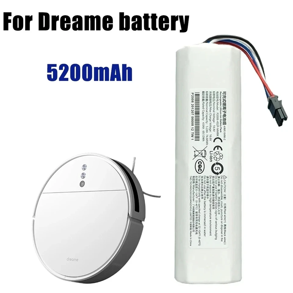 Pre Dreame Robot vysávač mop mop D9 F9 L10 L10 Pro 5200MAH lítium-iónovej batérie 4inr19/66-2
