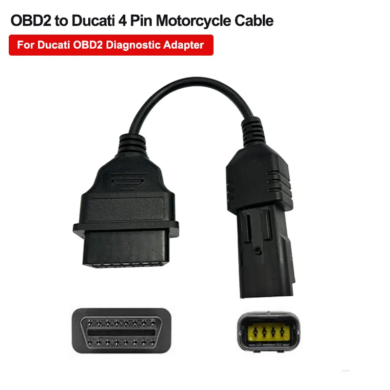Pre Ducati 4 PIN OBD Motocyklový kábel 16pin OBD2 až 4pin Diagnostický kábel konektora pre príslušenstvo pre motocykle Ducati