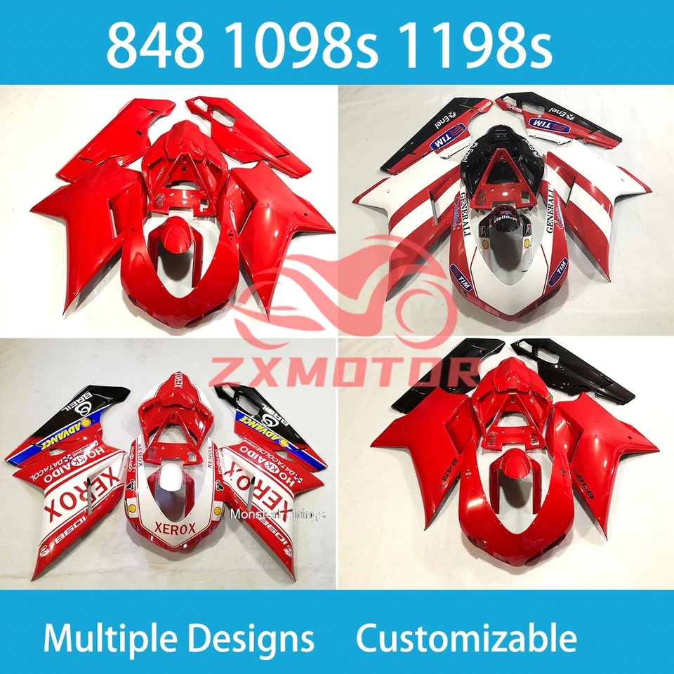 Pre Ducati 848 1098 1198 1098S 1198S Motoringová kapotážová sada karosérií súprava panelovú súprav