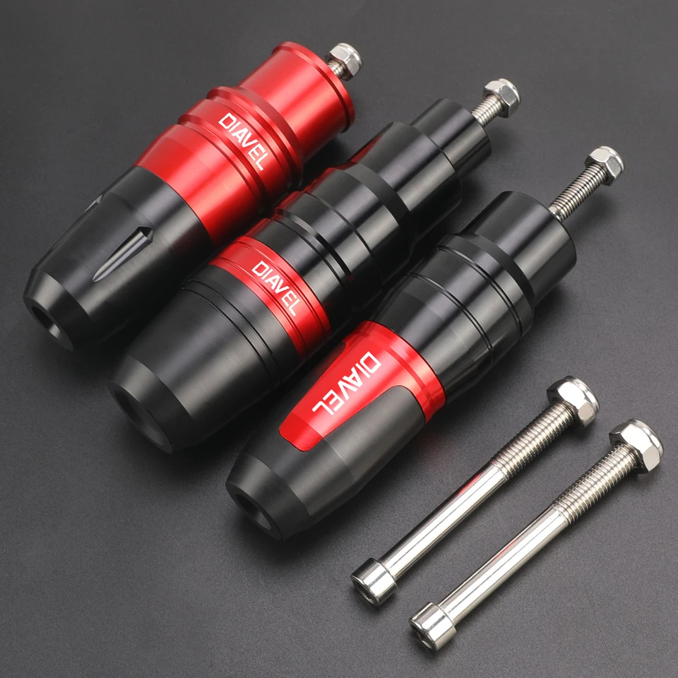 Pre Ducati Diavel X Diavel S Motocykel CNC hliníkové zrážkové podložky výfukových sklzov Crash Crash Accester Accessoires