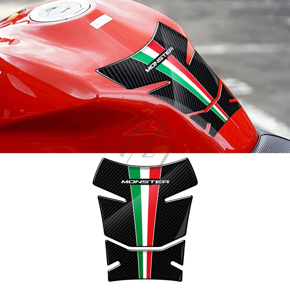 Pre Ducati Monster 600 620 695 750 800 900 1000 3D živice uhlíkový vzhľad Motocyklový plyn