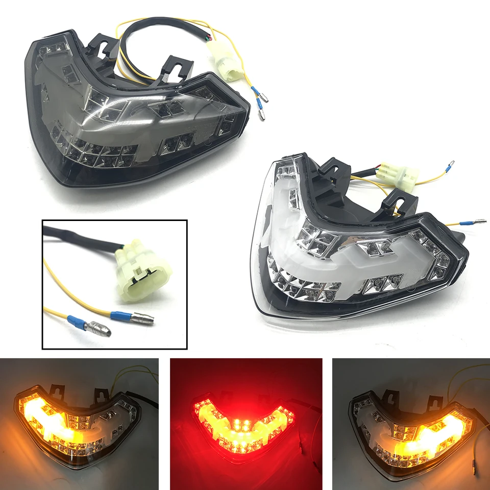 Pre Ducati Multistrada 1200 1200S 2010-2014 Motocyklová LED zadná brzdová brzdová brzdová brzda Zadná výstražná lampa Turn Signal Svetlo