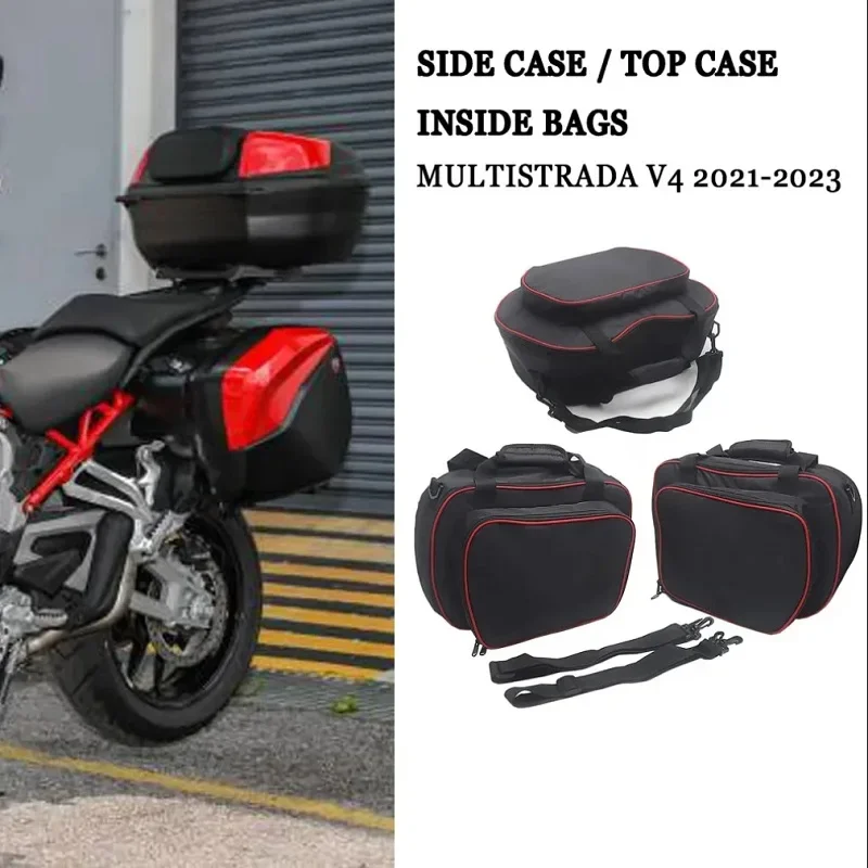 Pre Ducati Multistrada V4 S 2021 Vnútorné vrecká pre plastové bočné pancierske obaly Motocykle Multistrada V4