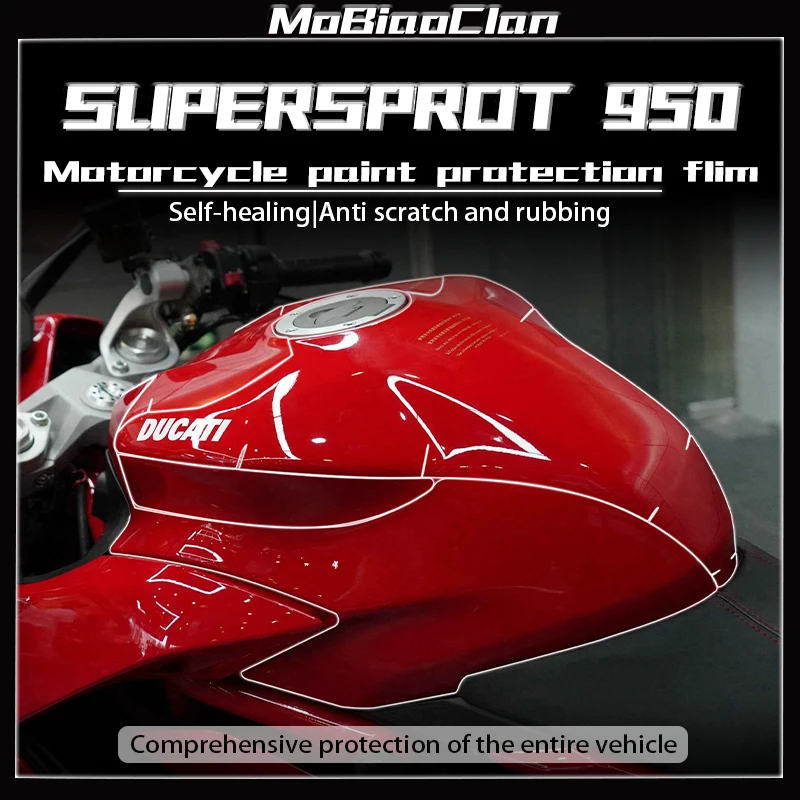 Pre Ducati SuperSport 950 SuperSport 950 Neviditeľný obal automobilu TPU Transparentné príslušenstvo pre ochranné filmy