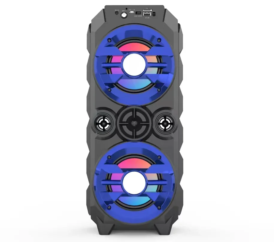 Pre duálny 4-palcový tanec Boombox Dance Bluetooth prenosný 360 stereofónne bezdrôtové karty subwoofer k Song Large Caixa de Som