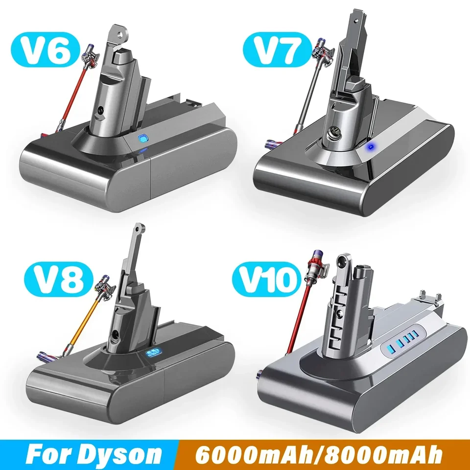 Pre Dyson 21,6V 6000 mAh vákuová čistiaca lítiová batéria +filter V6 DC58 DC59 DC61 DC62 SV09 SV07 SV06 SV04 SV03