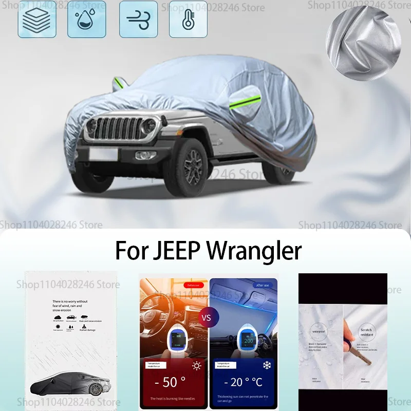 Pre džíp Wrangler Car Clothing Ochrana pred slnkom prevencia snehu Auto obal