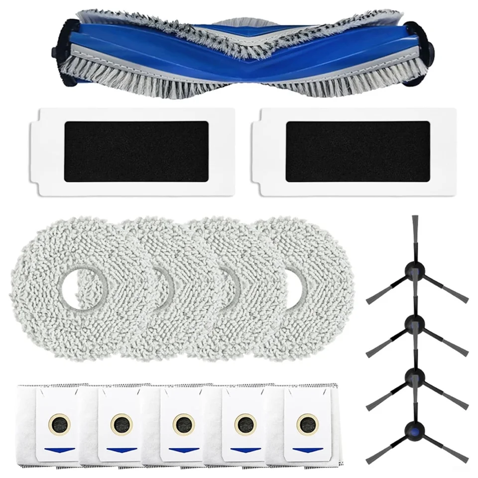 Pre ECovacs Deebot T30 Pro Omni / T30 Max / T30 / DDX14 VACUUM CLEAMER Hlavná bočná kefka Hepa Filter