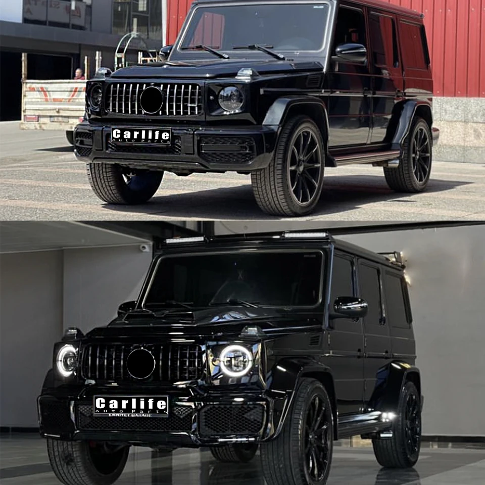 Pre facelift BS Stylovej súpravy W464 zahŕňajú konverziu BUMPERS GRILLE pre Mercedes Benz G Class 2019+ na model B Model B