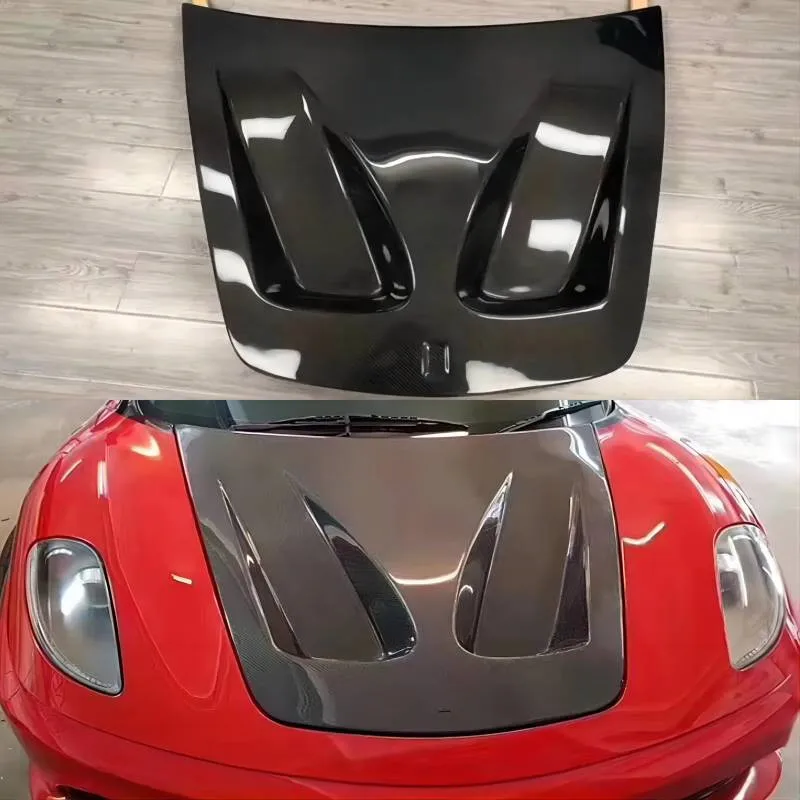 Pre Ferrari F430 2005 2006 2007 2008 2009 Real Carbon Fiber Front Bumper Motor Karku