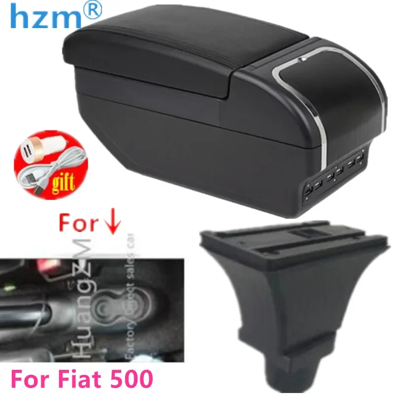 Pre Fiat 500 kralničiek USB nabíjanie nabíjanie dvojvrstvového dvojvrstvového držiaka držiaka popolníkov