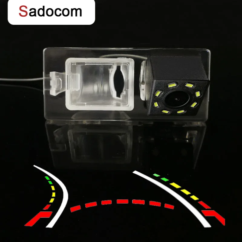 Pre Fiat Freemont 2009 ~ 2014 HD Wireless CAR CCD zadná kamera Fisheye 8 12 LED Dynamická nočná videnie Držiak vodotesné parkovisko